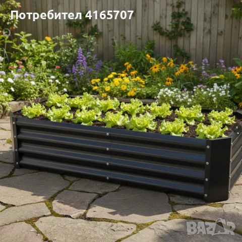 Леха за зеленчуци и цветя - елегантно решение за всяка градина - антрацит, снимка 4 - Оранжерии - 53642622