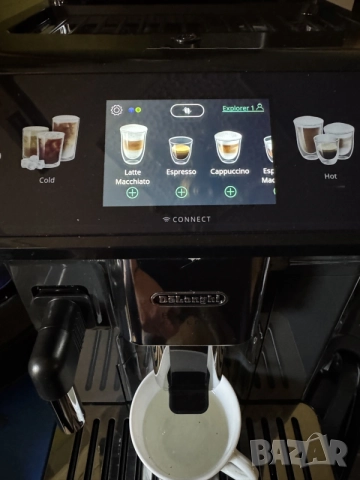 Кафеавтомат Delonghi Eletta Explore ECAM450.65.G Топ Смарт Кафеавтомат | Cold Brew | 19 бара, снимка 6 - Кафемашини - 56328680