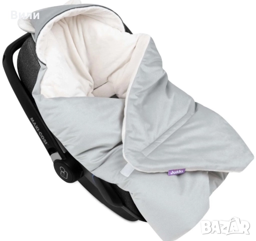 Бебешки Одеяло Спален чувал с качулка  за кола И на вън, снимка 3 - Комплекти за бебе - 52444835