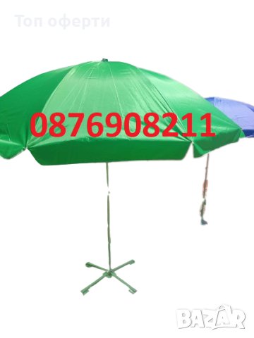 ГРАДИНСКИ ЧАДЪР, кръгъл чадър, плажен чадър, снимка 12 - Градински мебели, декорация  - 41068118