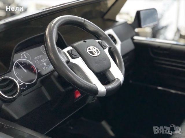 Акумулаторен джип TOYOTA Tundra 12V, лицензиран, с меки гуми, кожена седалка, снимка 11 - Детски велосипеди, триколки и коли - 37662069