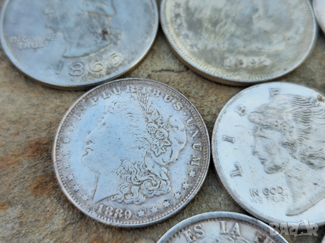 Реплика на Сребърни Американски Долари, снимка 3 - Нумизматика и бонистика - 53687557
