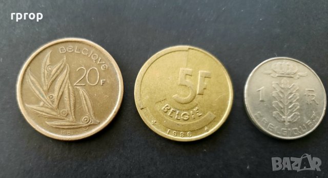Монети..Белгия. Белгииски франк ., снимка 2 - Нумизматика и бонистика - 35773922