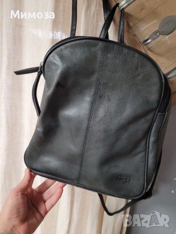 Gigi естествена кожа черна раница( 290€ в интернет), снимка 6 - Раници - 41384649