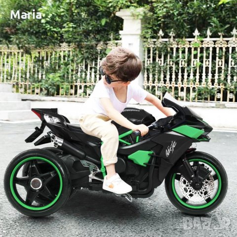 Акумулаторен МОТОР Ninja Duo 12V - 3 меки гуми с Кожена седалка, снимка 14 - Други - 34368574