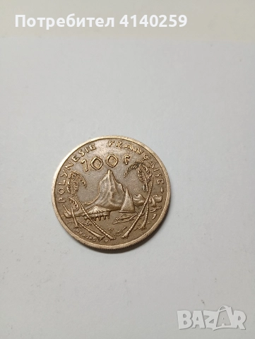 НОВА КАЛЕДОНИЯ МОНЕТА 100 ФРАНКА 1992 Г 