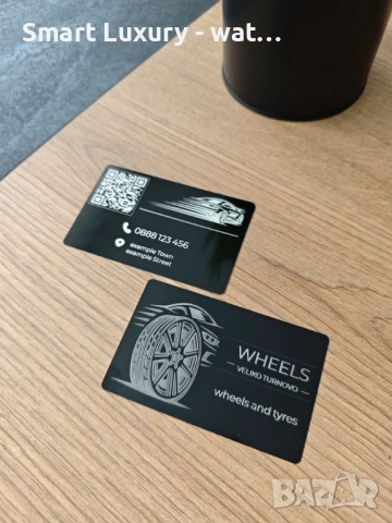 Метални визитки лазерно гравиранi — от 50 цента на брой, снимка 3 - Копирни услуги - 53813220