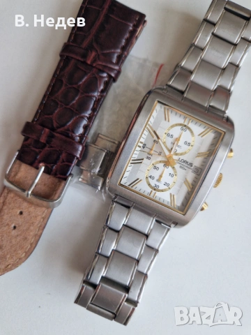 LORUS by Seiko, quartz chronograph, XL case 39 x 50mm, Japan, TOP!, снимка 9 - Мъжки - 53691715