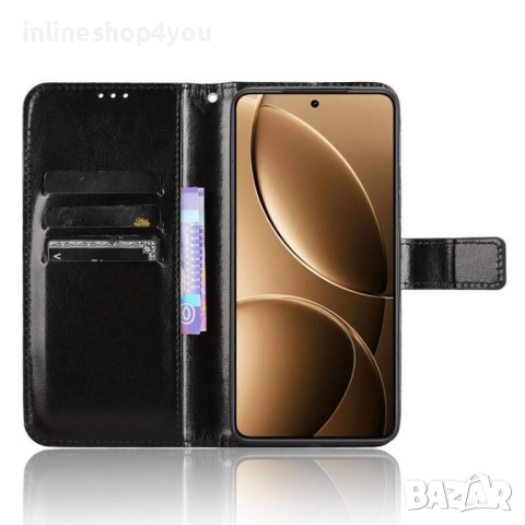 Кожен Калъф Тип Тефтер за Xiaomi Poco F7 Pro / Ultra, снимка 4 - Калъфи, кейсове - 51635972