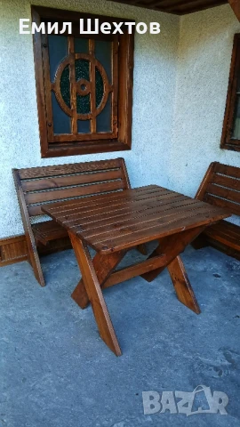 БАВАРСКИ КОМПЛЕКТ ОТ МАСИВ, снимка 2 - Маси - 51101158