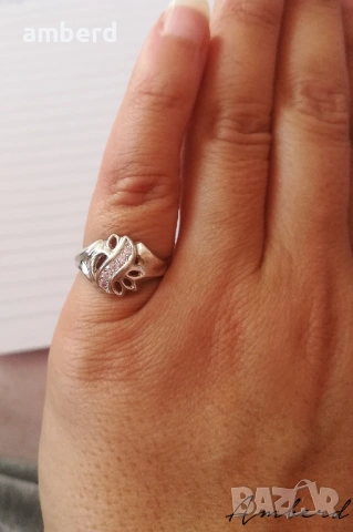 Сребърен пръстен - модел КR456, снимка 2 - Пръстени - 53732105