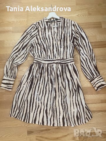 Елегантна рокля с дълъг ръкав, снимка 2 - Рокли - 42386179