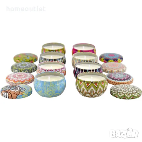 Комплект от 8 бр. ароматни свещи, снимка 6 - Ароматизатори - 47590022