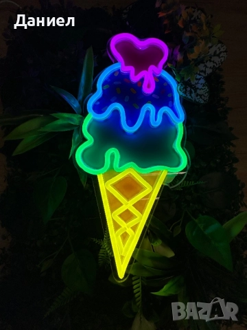 Led Neon Сладолед Топ Изпълнение Топ Цена