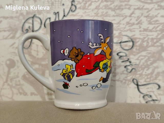 Голяма порцеланова чаша Milka. Лимитирана серия с номер от серията 11. Цена 8 лв., снимка 3 - Антикварни и старинни предмети - 51479284