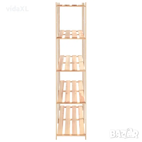 vidaXL 5-етажен стелаж, 170x38x170 см, бор масив, 500 кг, снимка 3 - Стелажи и щандове - 56146531