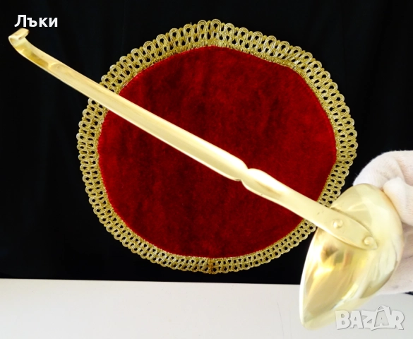 Бронзов черпак,лъжица за сос,сосове,сервиране. , снимка 3 - Антикварни и старинни предмети - 51781516