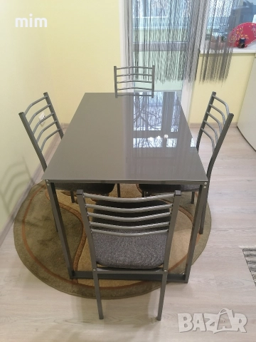 Кухненска маса стъклена и столове, снимка 5 - Столове - 52855036