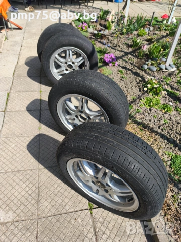 Алуминиеви джанти с гуми , снимка 5 - Гуми и джанти - 53850695
