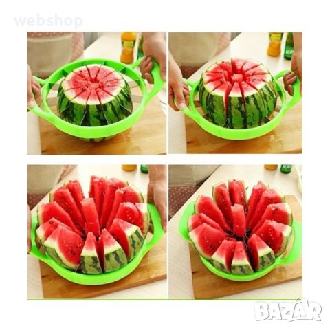 РЕЗАЧКА ЗА ДИНИ И ПЪПЕШИ WATER MELON SLICER, С ДРЪЖКИ, снимка 2 - Аксесоари за кухня - 39450654