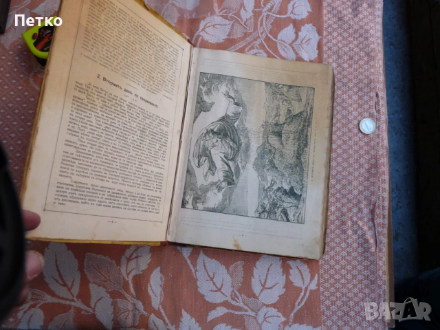 Библия в  картини  много  рядко голям  формат оригинал, снимка 7 - Антикварни и старинни предмети - 53131984