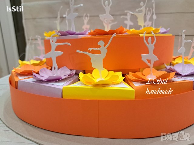 Хартиена торта - рожден ден балет, картонена торта с балерини, торта от картон балерина, снимка 8 - Детегледачки, детски центрове - 33931295