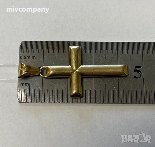 Златен кръст 1.92гр., снимка 4 - Колиета, медальони, синджири - 52614753