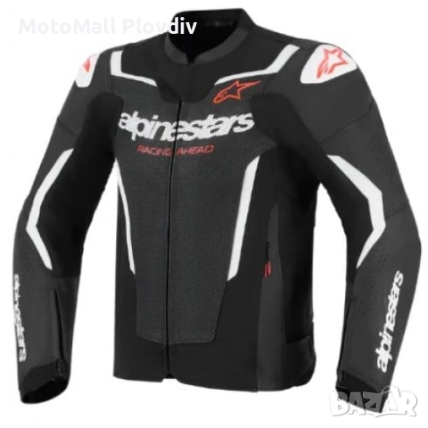 Кожено яке ALPINESTARS GP FORCE V2 AIR BK/WHT, снимка 2 - Аксесоари и консумативи - 51888241