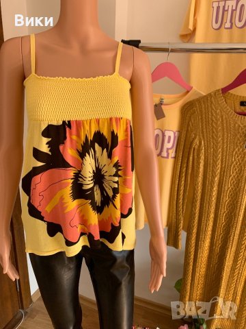 Жълт топ, снимка 4 - Корсети, бюстиета, топове - 41211268