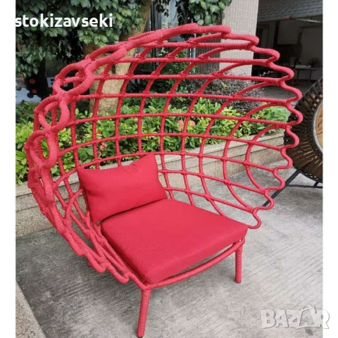 Дизайнерски плетен стол