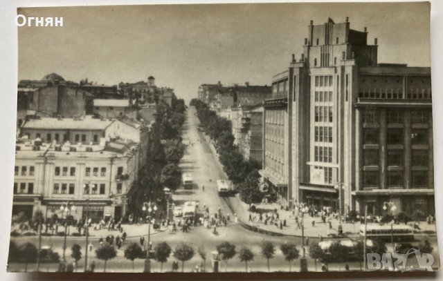 Комплект 20 черно-бели картички Киев 1952, снимка 8 - Филателия - 34409793