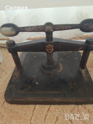 Ретро печатарска преса, снимка 4 - Антикварни и старинни предмети - 53074009