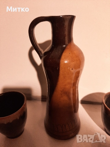 Ретро керамични Битови сервизи за ракия и вино, снимка 9 - Сервизи - 52860914