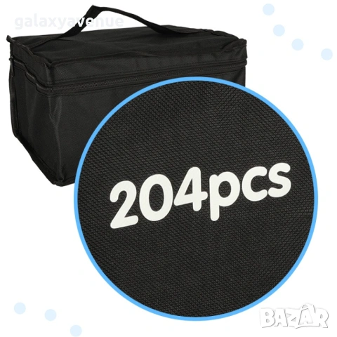 Двустранни алкохолни маркери в куфар 204 бр. + стойка, снимка 3 - Други - 53534507