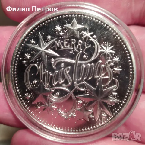 Коледно - новогодишен плакет в защитна капсула . Merry Christmas and Happy New Year, снимка 14 - Нумизматика и бонистика - 48410611