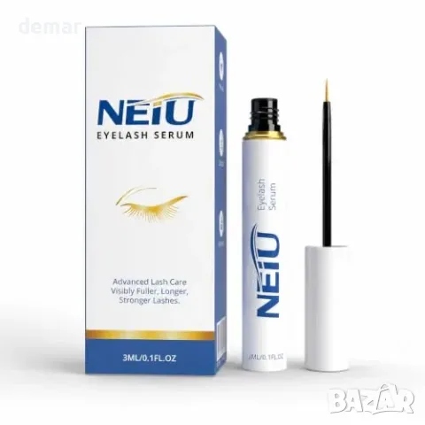 Серум за мигли NEIU с пептиди за по-плътни и дълги мигли