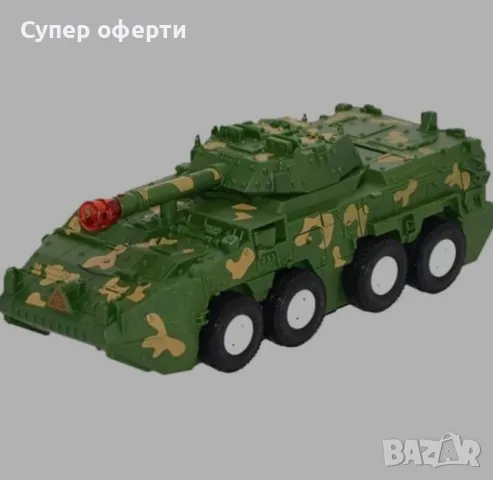 Трансформируем танк, бронирана кола, работещ с батерии робот, снимка 3 - Електрически играчки - 48714962