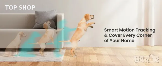 LItokam Wifi въртящи се камери- 2 бр. 2K, снимка 9 - IP камери - 49105366