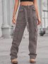 Модни дамски карго панталони с много джобове, 4цвята - 023, снимка 12
