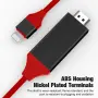 Кабел Lightning към HDMI 2M за iPhone/iPad 1080p конверторен кабел, снимка 6