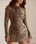 Дамска модерна рокля в леопардов цвят , снимка 5