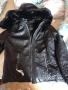 Черно кожено яке с подплата, снимка 2