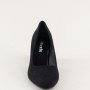Черни официални обувки със среден ток, велур, снимка 2
