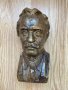 Стар бронзов бюст фигура статуетка на Георги Димитров бронз, снимка 2
