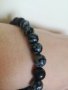 Гривна от естествен камък обсидиан, снимка 2
