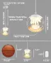 Полилей NexLume Ceiling Crystal Pendant Light с LED кристален клъстер и регулируема височина, снимка 6