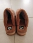 Обувки карамел кафяви 39 40 апрески с козина, снимка 6