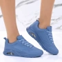 Сини дамски маратонки с въздушна камера D9157-8 Dark blue, снимка 2