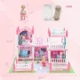 Нов Куклен дом за момичета, светеща играчка с мебели кукли Подарък Коледа, снимка 2