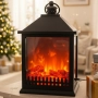LED Декоративен фенер-камина – Реалистичен пламък за Коледа и зимен уют, снимка 2